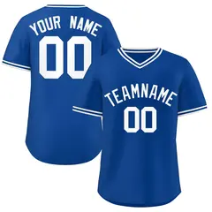 Royal White Classic Authentic Pullover Baseball Jersey