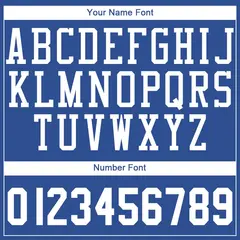 Royal White Classic Basketball Jersey 4