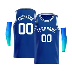 Royal White Classic Bull Men Casual Basketball Jersey 1