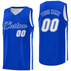 Royal White Classic Fashion Sportwear Basketball Jersey