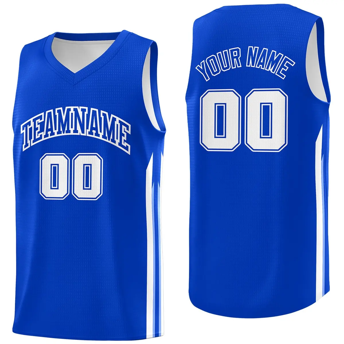Royal White Classic Fashion Sportwear Basketball Jersey
