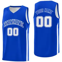 Royal White Classic Fashion Sportwear Basketball Jersey