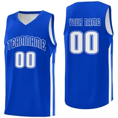 Royal White Classic Fashion Sportwear Basketball Jersey