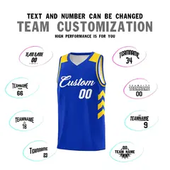 Royal White Classic Sports Uniform Basketball Jersey 4