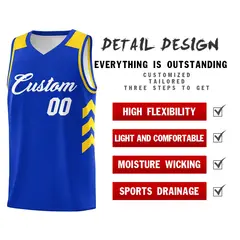 Royal White Classic Sports Uniform Basketball Jersey 5