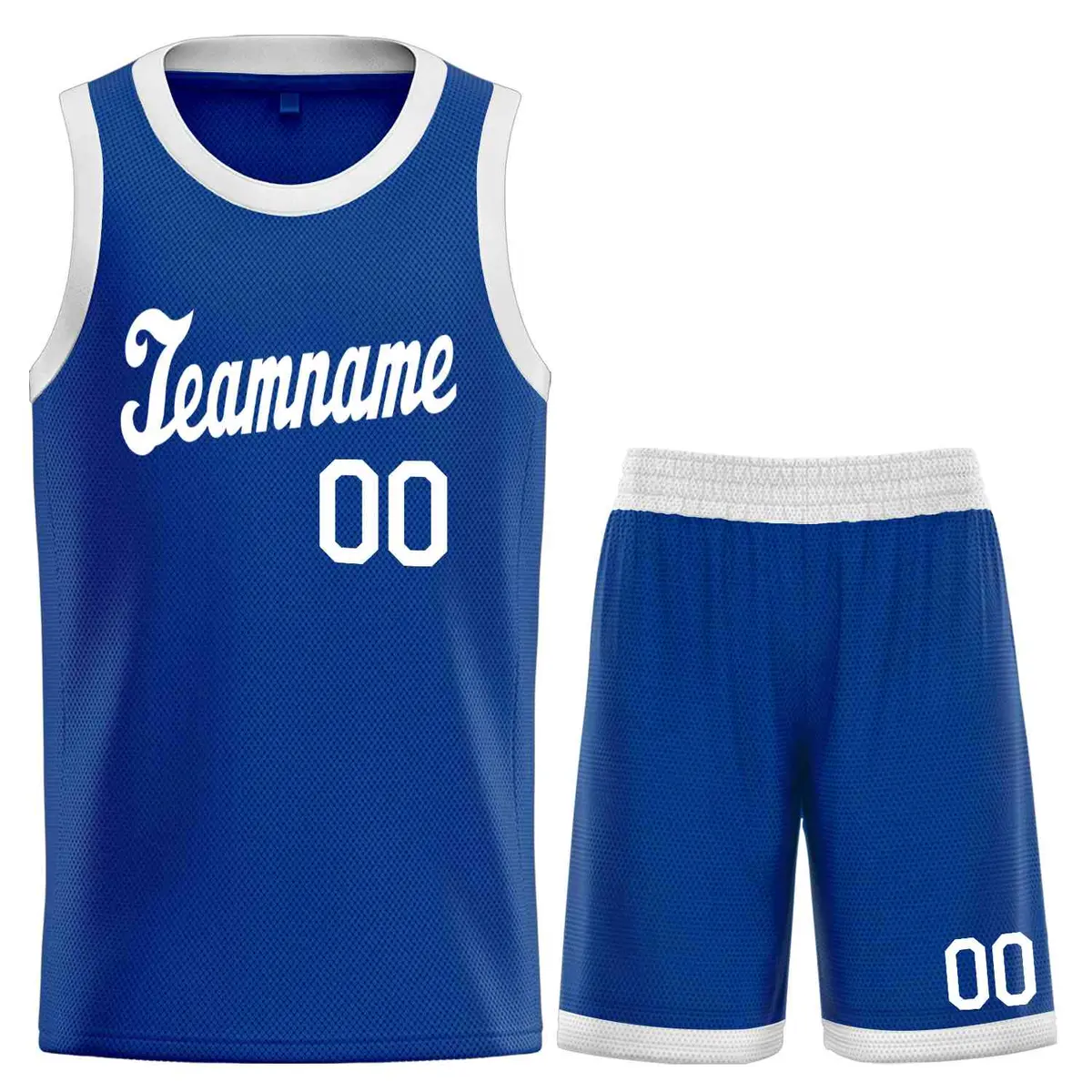 Royal White Classic Sports Uniform Basketball Jersey