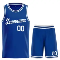 Royal White Classic Sports Uniform Basketball Jersey