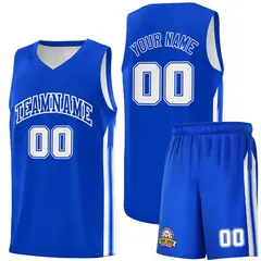 Royal White Classic Sports Uniform Basketball Jersey
