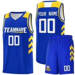 Royal White Classic Sports Uniform Basketball Jersey