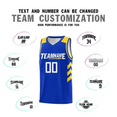 Royal White Classic Sports Uniform Basketball Jersey 4