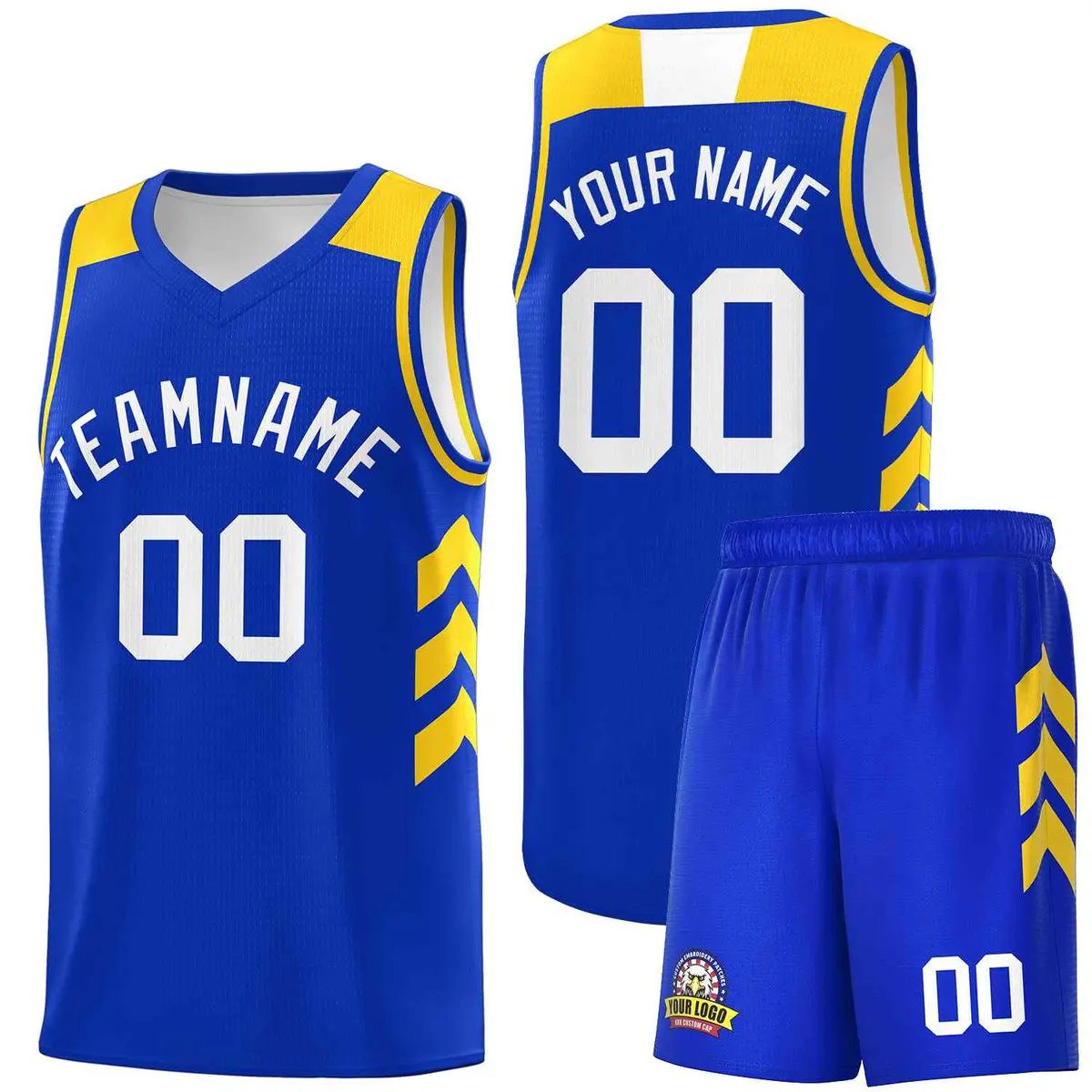 Royal White Classic Sports Uniform Basketball Jersey