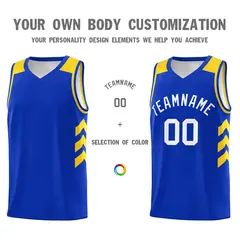Royal White Classic Sports Uniform Basketball Jersey 3