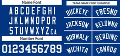 Royal White Classic Style Two-Button Softball Jersey 3