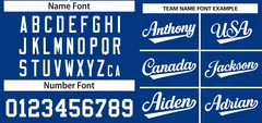 Royal White Classic Style Two-Button Softball Jersey 3