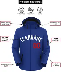Royal White Classic Style Waterproof Jacket 2