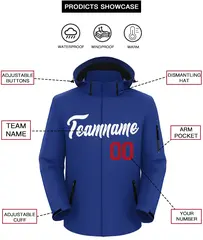 Royal White Classic Style Waterproof Jacket 2