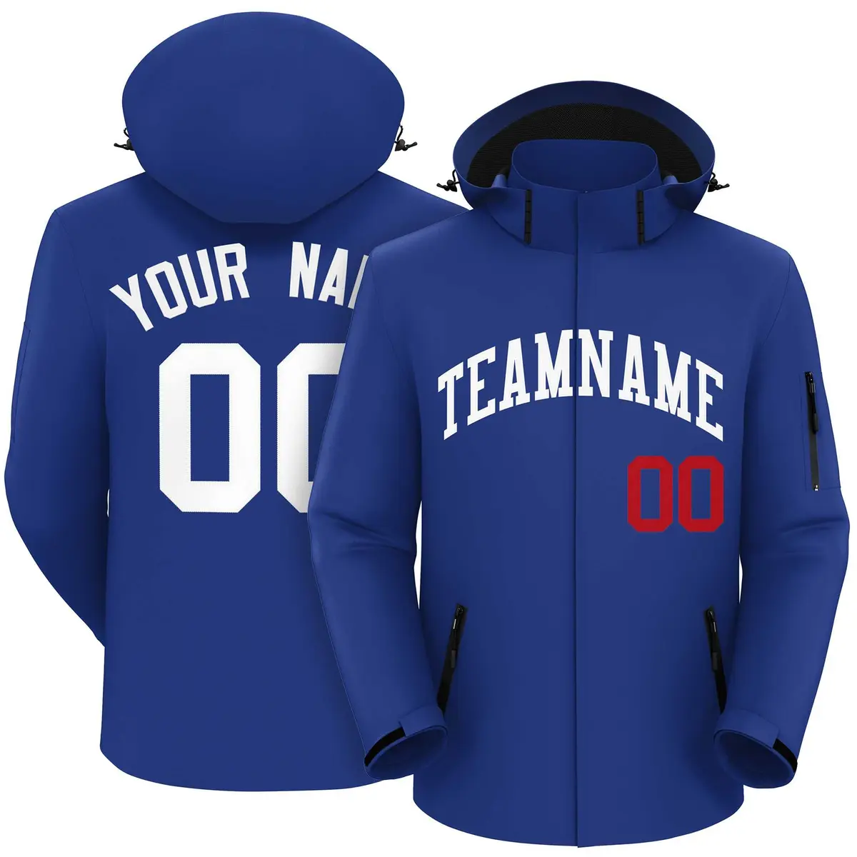 Royal White Classic Style Waterproof Jacket