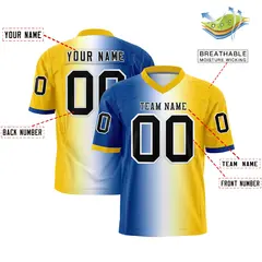 Royal White-Gold Gradient Fashion Authentic Football Jersey 2
