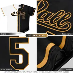 Royal White-Gold Split Fashion Baseball Jersey 4