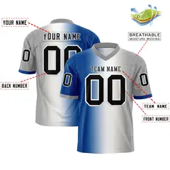 Royal White-Gray Gradient Fashion Authentic Football Jersey 2