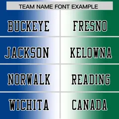 Royal White-Kelly Green Gradient Football Jersey 3