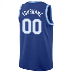 Royal White-Light Blue Classic Athletic Basketball Jersey 6