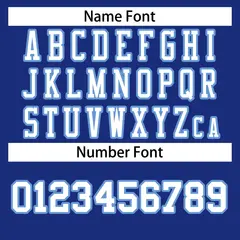 Royal White-Light Blue Football Jersey 6