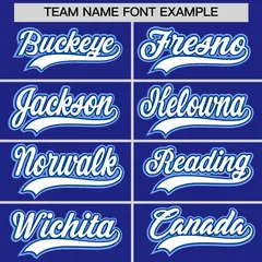 Royal White Light Blue Baseball Jersey 4