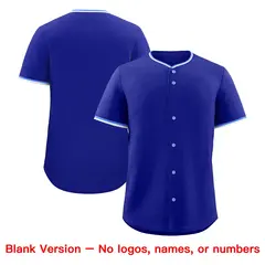 Royal White Light Blue Baseball Jersey 8