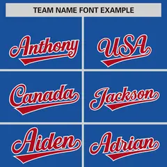 Royal White Phonetic Rhythm Authentic Baseball Jersey 3
