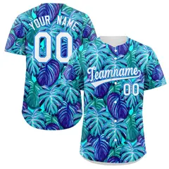 Royal White-Powder Blue Graffiti Authentic Baseball Jersey