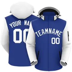 Royal White Raglan Sleeve Waterproof Jacket 1