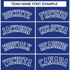 Royal White Raglan Varsity Full-Snap Letterman Jacket 5
