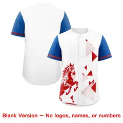 Royal White Raptor Series Raglan Baseball Jersey 8