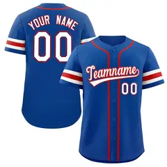 Royal White-Red Authentic Classic Baseball Jersey