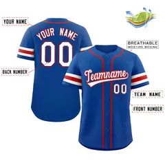 Royal White-Red Authentic Classic Baseball Jersey 2