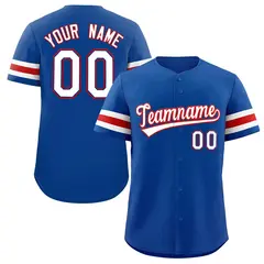 Royal White-Red Authentic Classic Baseball Jersey