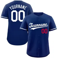 Royal White-Red Authentic Classic Baseball Jersey 1