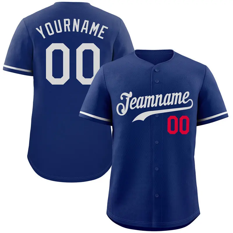 Royal White-Red Authentic Classic Baseball Jersey