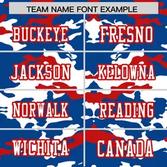 Royal White-Red Camo Authentic Football Jersey 3
