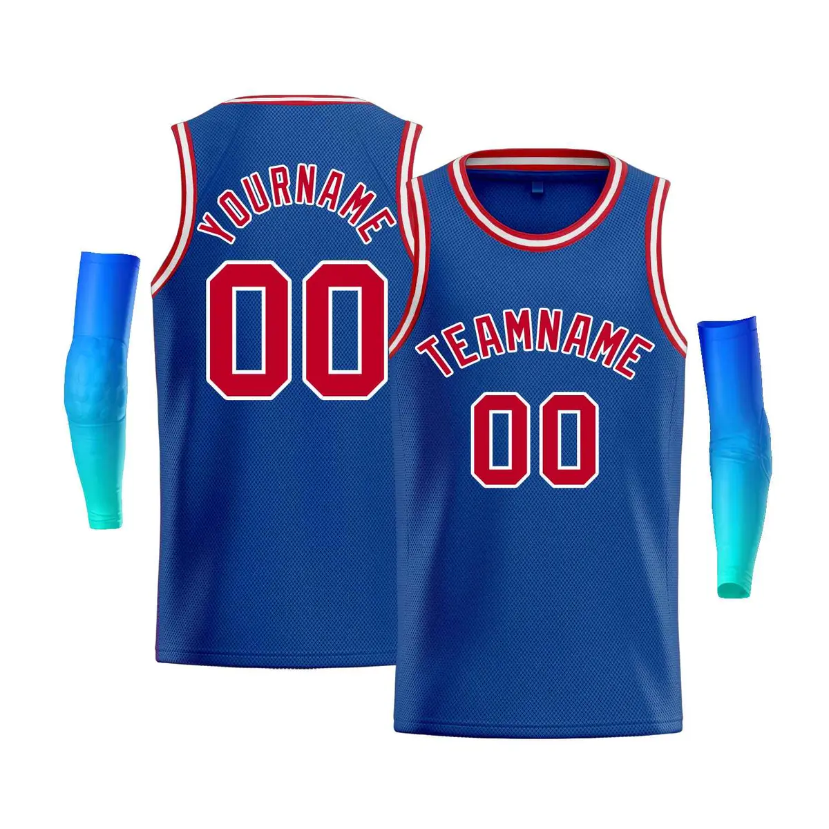 Royal White-Red Classic Bull Men Casual Basketball Jersey