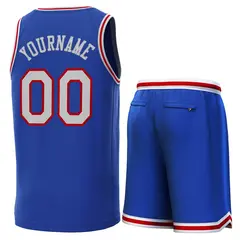 Royal White-Red Classic Sets Basketball Jersey 3