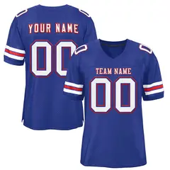 Royal White-Red Classic Style Authentic Football Jersey 1