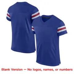 Royal White-Red Classic Style Mesh Authentic Football Jersey 5