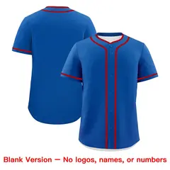 Royal White Red Father's Day Classic Baseball Jersey 7