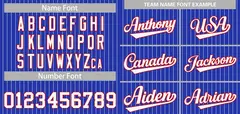 Royal White-Red Stripe Authentic Fashion Baseball Jersey 3