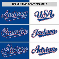 Royal White Red Texas Flag Color Block Baseball Jersey 5