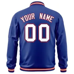 Royal White-Red Varsity Full-Zip Letterman Bomber Jacket 4
