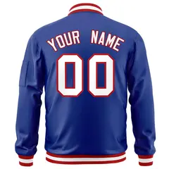 Royal White-Red Varsity Full-Zip Letterman Bomber Jacket 4