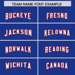 Royal White Retro Sleeve Line Authentic Football Jersey 3